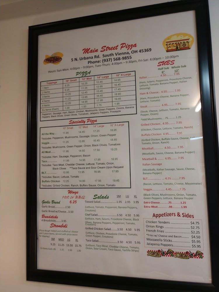 Main Street Pizza Menu image 4